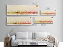 Stuttgart Germany Wall Art, Panoramic Travel Poster, Panoramic Framed Canvas Print, City Wall Art, Wall Hanging Home Decor, Travel Art