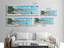 Chelyabinsk Russia Panoramic Travel Poster, Framed Canvas Print or Metal Wall Art, Travel Art, Home Decor, Panoramic Painting, Midcentury Art