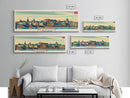 Glasgow United Kingdom Travel Art, City Art, Framed Canvas Print or Metal Wall Art, Europe Travel Poster, Panoramic Wall Art, Extra Wide Wall Art