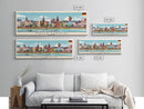 Halle Saale Germany Wall Art, Panoramic Travel Poster, Panoramic Framed Canvas Print, City Wall Art, Wall Hanging Home Decor, Travel Art