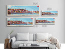 Roskilde Denmark Travel Art, City Art, Framed Canvas Print or Metal Wall Art, Europe Travel Poster, Panoramic Wall Art, Extra Wide Wall Art