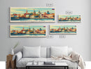 Rostov on Don Russia Panoramic Travel Poster, Framed Canvas Print or Metal Wall Art, Travel Art, Home Decor, Panoramic Painting, Midcentury Art
