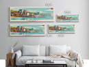 Swansea United Kingdom Wall Art, Panoramic Travel Poster, Panoramic Framed Canvas Print, City Wall Art, Wall Hanging Home Decor, Travel Art