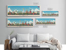 Vladimir Russia Wall Art, Panoramic Travel Poster, Panoramic Framed Canvas Print, City Wall Art, Wall Hanging Home Decor, Travel Art