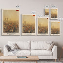 Bochum Germany Travel Poster Framed Canvas Print, Wall Art, Home Decor, Travel Print, Autumn Scene, Modern Art, Original Art
