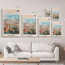 Galati, Romania Travel Poster Art, Framed Canvas Print for Living Room or Bedroom, Scenic Wall Art, Perfect Home Decoration