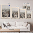 Sterlitamak Russia Travel Poster Framed Canvas Print, Watercolor Painting, Scenic Wall Art, Home Decor, Russian Landscape, Traditional Art