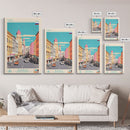 Chita Russia Travel Poster Framed Canvas Print, Midcentury Modern Art, Pop Art Wall Decor, Home Decor, Vacation Gift, Living Room Art
