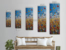 Butterflies In The Spring Framed Canvas Print, Wood Framed Art, Living Room Decor, Girl's Room Gift Idea, Nursery Decor, Minimalist Whimsical Decor