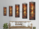 Fall Forest Reflected in The Lake, Framed Canvas Print, Whimsical Home Decor, Unique Wall Art Gift Idea For Housewarming