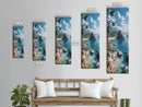 Idyllic Island Shoreline With Crystal Waters, Farmhouse Art For Modern Homes, Boho And Minimalist Wall Art In Tall Canvas Print