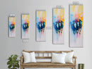 Abstract Horse Art Framed Canvas Print Colorful Western Wall Art, Bull and Bear Art, Moody Art, Farmhouse Art, Rustic Wall Art