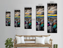 Vibrant Sunset Landscape Framed Canvas Print Joshua Tree Art Lake Tahoe Art Rustic Wall Art Southwest Wall Art Extra Wide Art