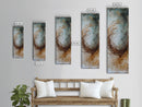 Gold Abstract Framed Canvas Print wabi sabi wall art botanical prints minimalist art extra wide art tall narrow art rustic decor textured art