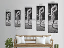 Dust Storm, Twister Framed Canvas Print, dramatic landscape painting, panoramic art, moody art, western décor, extra wide art, rustic wall art