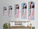 Western Cowgirl Art, Canvas Print, Rustic Wall Art, Moody Woman Painting, Dark Romance Painting, Coastal Cowgirl Décor, Gift Idea Him