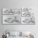 White Leaf, Botanical Prints, Minimalist Art, Wabi Sabi Wall Art, Monochrome Art, Modern Art, Living Room Art, Canvas Print