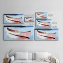 Canoe Lake, nautical wall art, rustic decor, lake Tahoe art, coastal landscape art, panoramic painting, canvas print