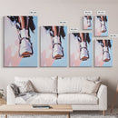 Pink Cowboy Boots, Coastal Cowgirl Art, Western Aesthetic, Framed Canvas Print, Rustic Decor, Light Pink Wall Art, Bedroom Art, Farmhouse Art, Gift Idea