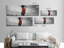 Cowboy Silhouette, Western Wall Art, Ranch Life Art, Moody Art, Southwestern Decor, Extra Wide Art, Rustic Wall Art, Canvas Print
