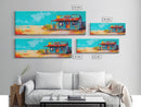 Southwest Wall Art, Framed Canvas Print, Chicano Art, Rustic Decor, Extra Wide Art, Joshua Tree Art, Moody Art, Above Sofa Art, Gift Idea