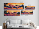 Geometric Wall Art, Framed Canvas Print, Southwest Wall Art, Chicano Art, Extra Wide Art, Rustic Wall Art, Moody Art, Above Couch Art