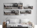 Western Town, Cowboy Art, Old West Wall Art, Rustic Wall Art, Farmhouse Decor, Historical Landscape Art, Panoramic Art, Canvas Print