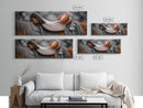 Leather Saddle, Vintage Horse Art, Rustic Wall Art, Horse Wall Art, Southwest Wall Art, Extra Wide Art, Framed Canvas Print, Boho Art