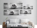 Explosion, dramatic seascape, moody art, panoramic art, extra wide art, coastal wall art, framed canvas print, ocean painting, nautical decor