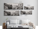 Coastal Cliffs, seascape painting, nautical wall art, Ireland painting, coastal landscape art, panoramic painting, framed canvas print