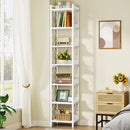 7-Tier Corner Shelf, 78.7" Narrow Bookshelf Corner Bookcase