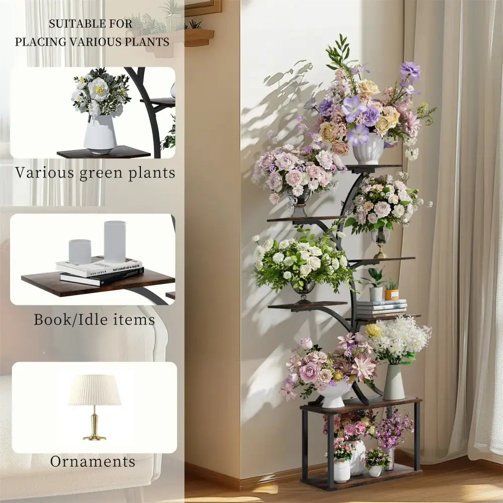 GobekUsa 7 Tier Tree Plant Stand Display Rack, photo 8 of 11