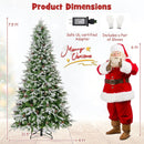 6/7.5/9 FT Pre-Lit Artificial Christmas Tree with 765/1135/1871 Tips and 280/470/690 Warm-White LED Lights by LJGDeals