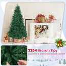7.5 Feet Artificial Christmas Tree with Folding Metal Stand by LJGDeals