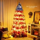 7.5 Feet Artificial Christmas Tree with Warm White LED Lights by LJGDeals