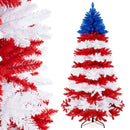 7.5 Feet Artificial Christmas Tree with Warm White LED Lights by LJGDeals