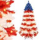 7.5 Feet Artificial Christmas Tree with Warm White LED Lights by LJGDeals