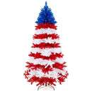 7.5 Feet Artificial Christmas Tree with Warm White LED Lights by LJGDeals