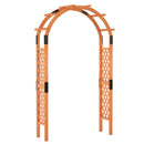 7.7 Feet Garden Arch Wooden Arbor for Climbing Plants by LJGDeals