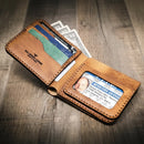 Badge Bifold Wallet by Bull Sheath Leather