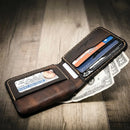 Badge Bifold Wallet by Bull Sheath Leather