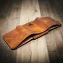Badge Trifold Wallet by Bull Sheath Leather