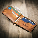 Western Bifold Wallet by Bull Sheath Leather