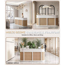 Velmor 70-Inch Modern Wooden Reception Desk With Lockable Drawers (SAK26148) by SAKSBY WHOLESALE