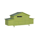 70-Inch Wooden Chicken Coop With Nesting Box, Perch, And Run Doors (SAK74619) by SAKSBY WHOLESALE