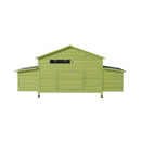70-Inch Wooden Chicken Coop With Nesting Box, Perch, And Run Doors (SAK74619) by SAKSBY WHOLESALE