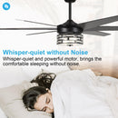 70" Modern DC Motor Downrod Mount Reversible Ceiling Fan with Lighting and Remote Control