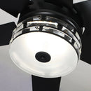 70" Black Modern Ceiling Fan