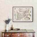Vintage Map of England, Scotland, Ireland 1570