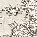 Vintage Map of England, Scotland, Ireland 1570